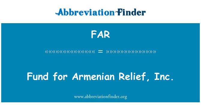 FAR: Fond għall-Armen ħelsien, Inc.