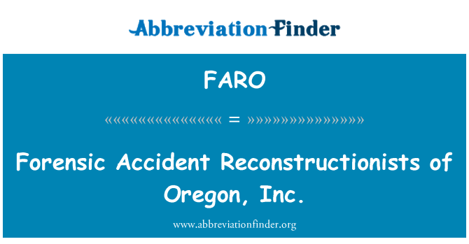 FARO: Edsen aksidan Reconstructionists de Oregon, Inc.