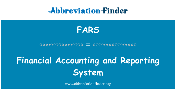 FARS: Contabilidad financiera y Reporting System