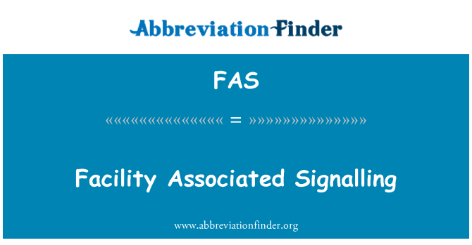FAS: Signalizācijas iekārtas, kas saistītas