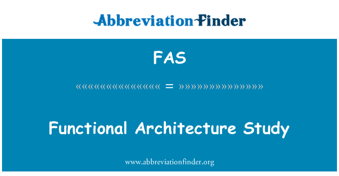 FAS: ศึกษางานสถาปัตยกรรม