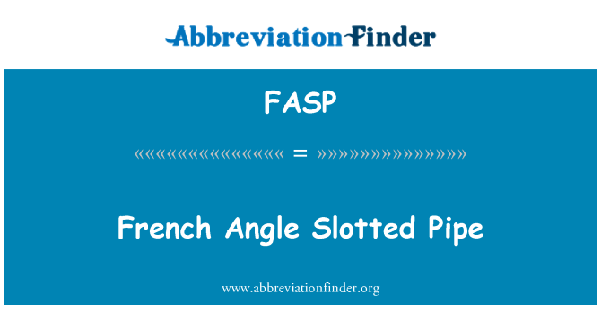 FASP: Pajp Slotted angolu Franċiżi