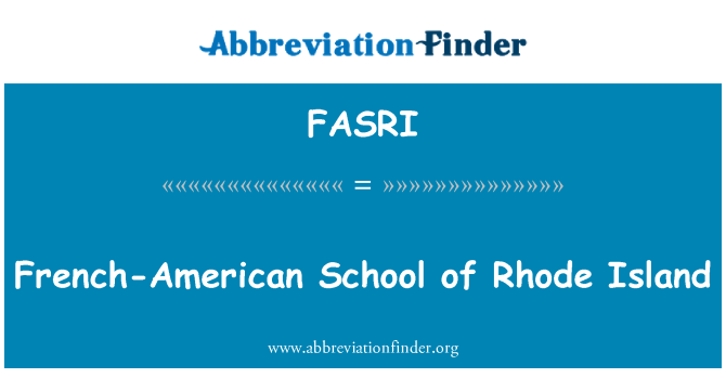 FASRI: L-iskola Franċiża-Amerikana tal-Gżira Rhode fil-lonġitudni