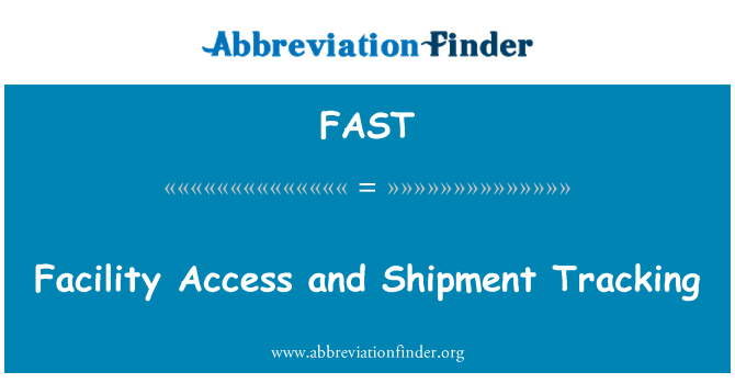 FAST: Aċċess tal-faċilità u l-intraċċar tal-vjaġġ bil-baħar