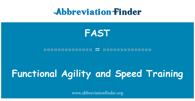 FAST: Funkcionális Agility és Speed képzés