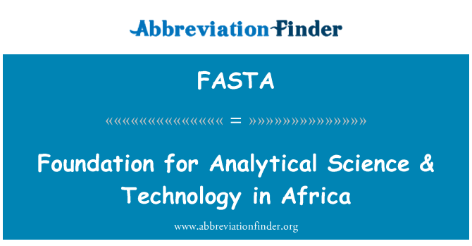 FASTA: Stiftung für analytische Wissenschaft & Technologie in Afrika