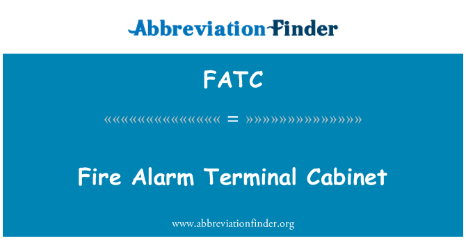 FATC: Gabinete Terminal de alarme de incêndio