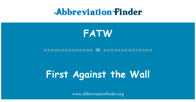 FATW: 第一次靠在墙上