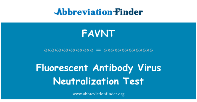 FAVNT: Fluorescerende antistof virusneutralisationsprøve