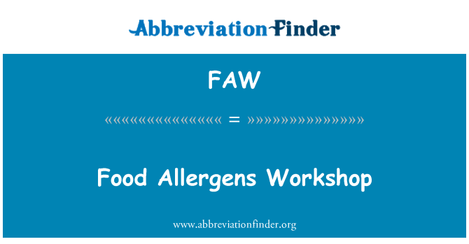 FAW: Manje Allergènes atelye