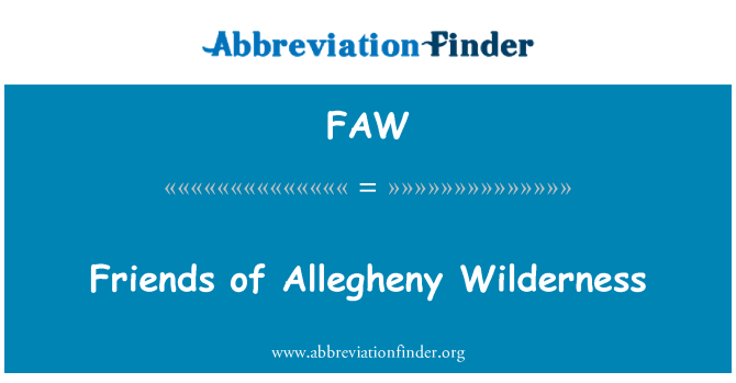 FAW: Zanmi de rejyon Allegheny