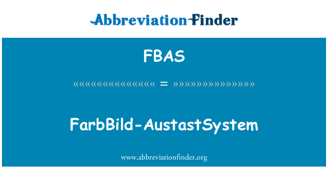 FBAS: FarbBild-AustastSystem