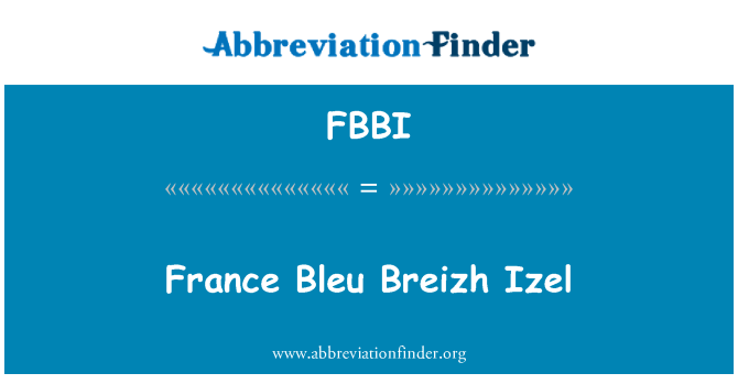FBBI: Francúzsko Bleu Breizh Izel