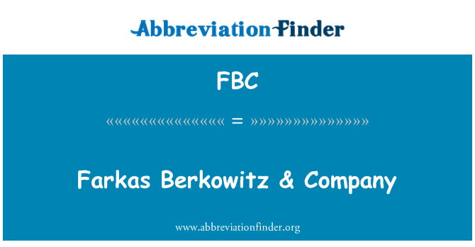 FBC: Farkas Berkowitz & firma