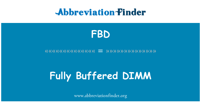 FBD: Fullt buffrat DIMM