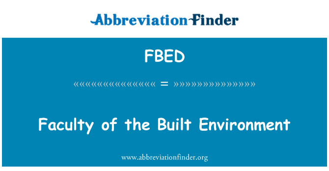 FBED: 师资队伍建设的环境