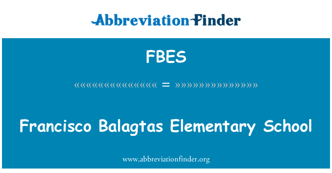 FBES: Francisco Balagtas základní škola