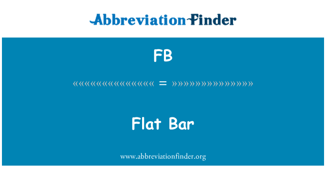 FB: Flad Bar