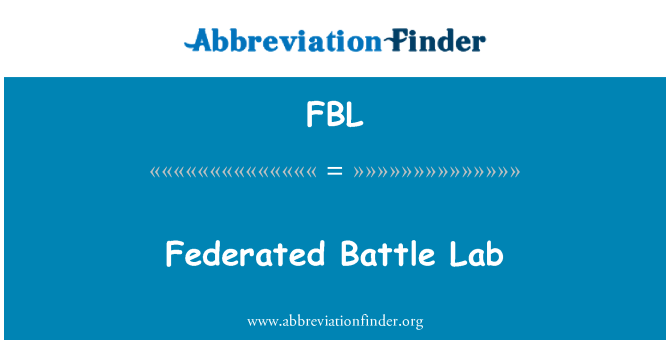 FBL: Federované Battle Lab