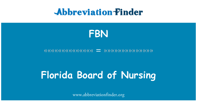 FBN: Florida Board of Nursing