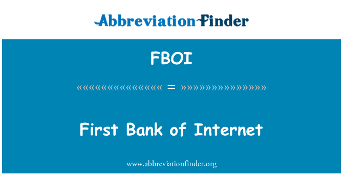 FBOI: Pwemye Bank de entènèt