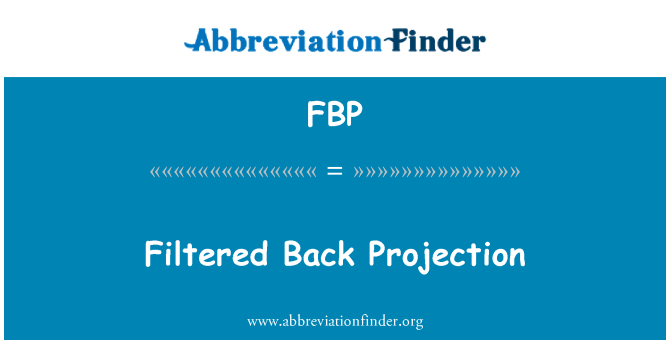 FBP: Filtrage pwojeksyon do