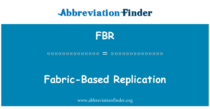 FBR: Replikasi berbasis kain