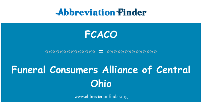 FCACO: Aliança de consumidors de funeral de Central Ohio