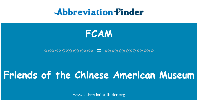 FCAM: Amics del Museu americà xinès