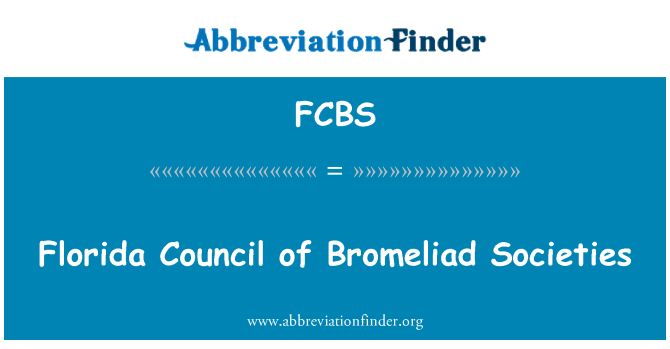 FCBS: Florida Sveta bromelin društev