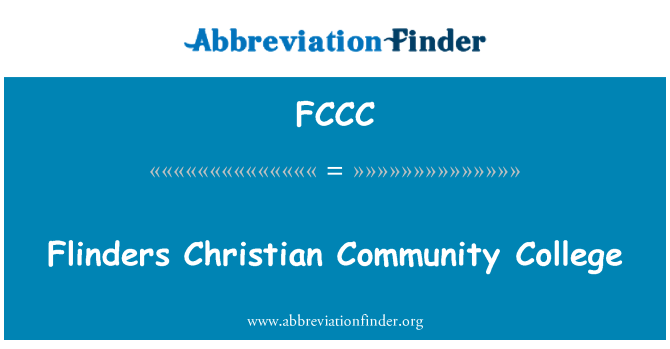 FCCC: Kolèj nan kominote w Christian Flinders