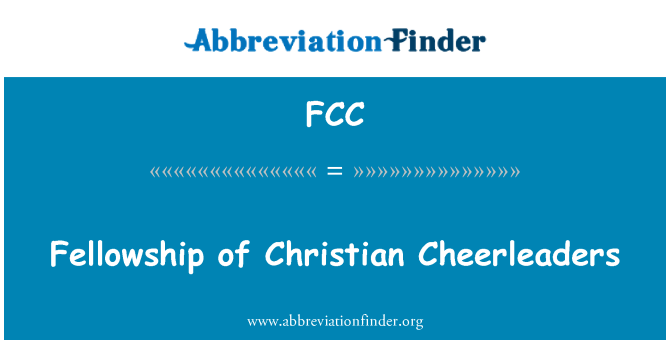 FCC: Fellowship of Christian Cheerleaders