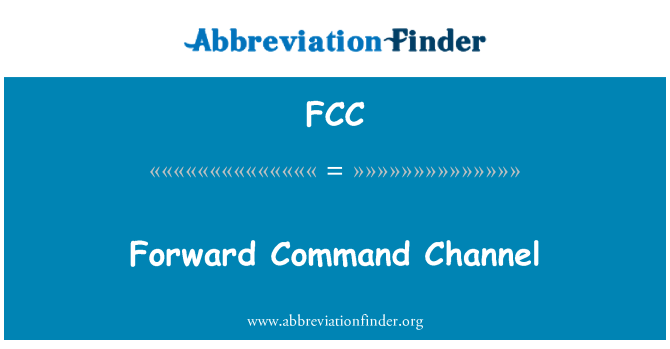FCC: 转发命令通道