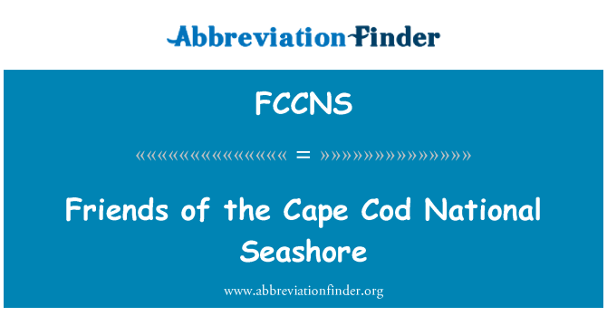 FCCNS: Milli Seashore dostları Cape Cod