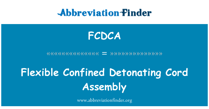 FCDCA: Flexible confinats detonants cordó Assemblea