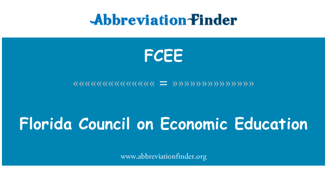 FCEE: Florida Majlis pendidikan ekonomi