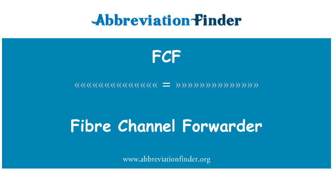 FCF: Fibre Channel špediter