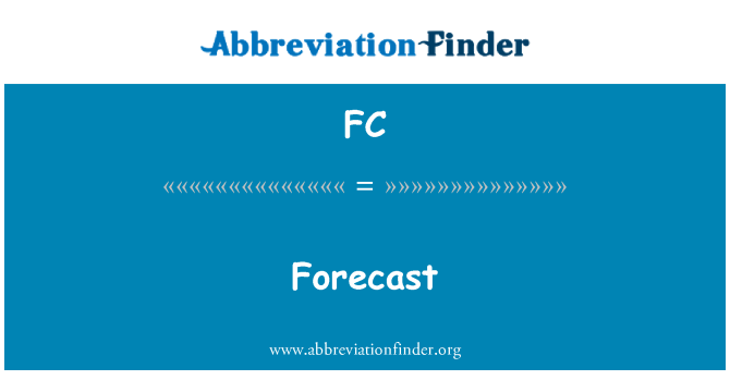 FC: Prognoze