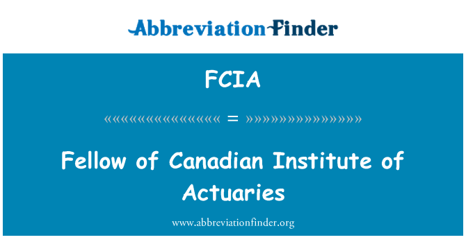 FCIA: Kolegos iš Kanados aktuarijų institutas