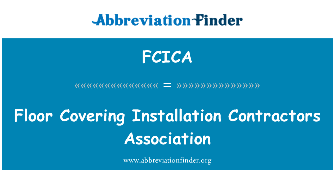 FCICA: Pavimento rivestimento installazione Contractors Association