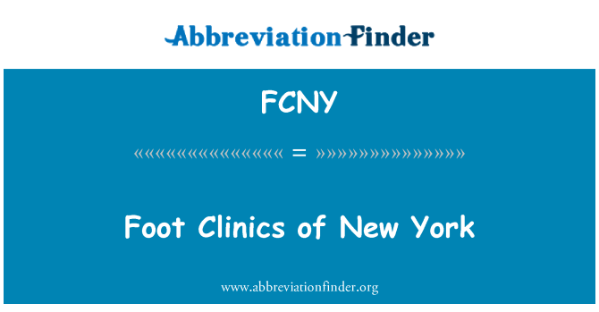 FCNY: Klinik pye de New York