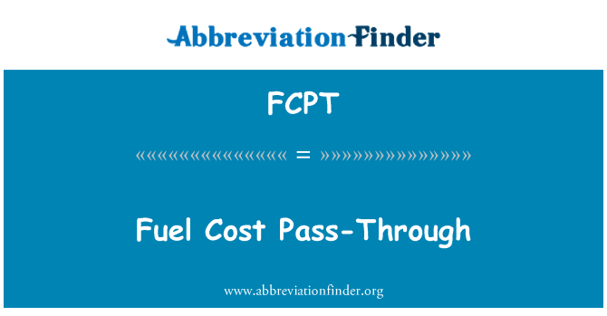 FCPT: Pass-Through prezz tal-karburant