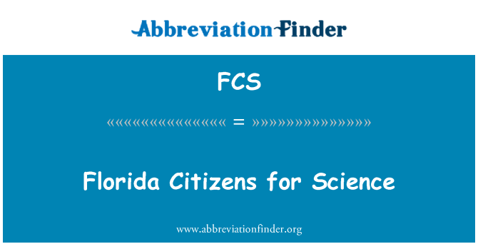 FCS: Građani Floride za znanost