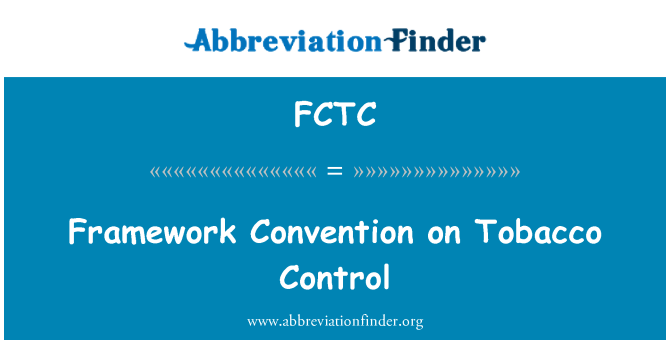 FCTC: Konvansyon-sou kontwòl tabak