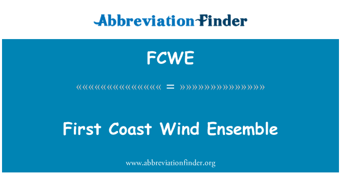 FCWE: First Coast Wind Ensemble