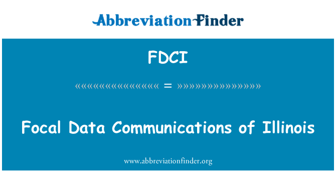 FDCI: Fokální datové komunikace z Illinois