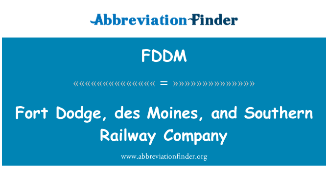 FDDM: Fort Dodge, des Moines i Southern Railway Company
