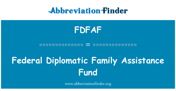 FDFAF: 聯邦外交家庭援助基金