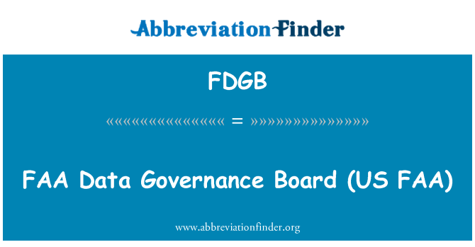 FDGB: FAA adatok irányítási testület (amerikai FAA)