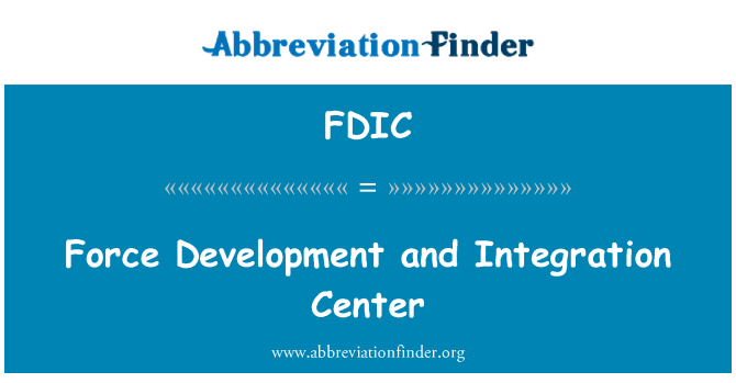 FDIC: Gällande utveckling och Integration Center